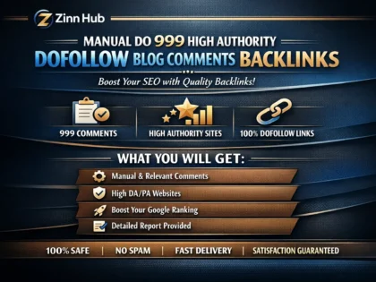 manual do 999 high authority dofollow blog comment backlinks