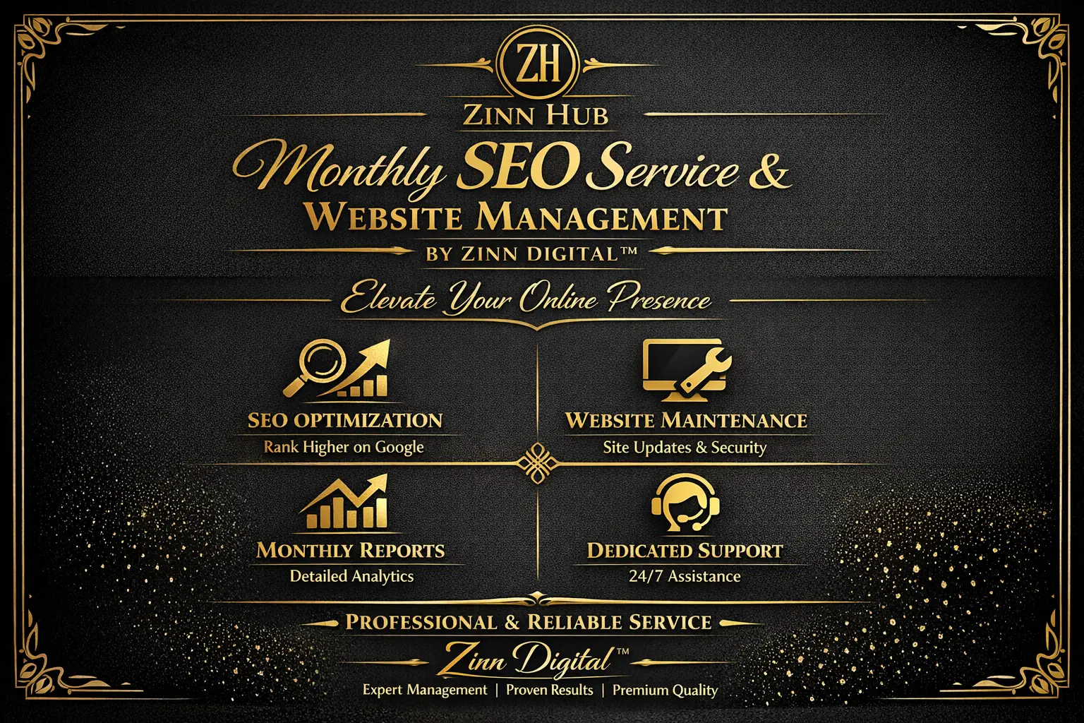 Monthly Seo Service And Website Management By Zinn Digital™ 1 Monthly Seo Service And Website Management By Zinn Digital™