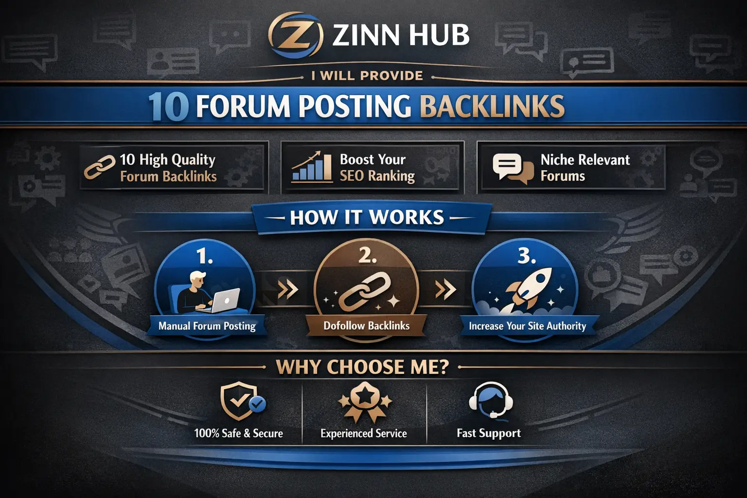 Provide 10 Forum Posting Backlinks 1 Provide 10 Forum Posting Backlinks