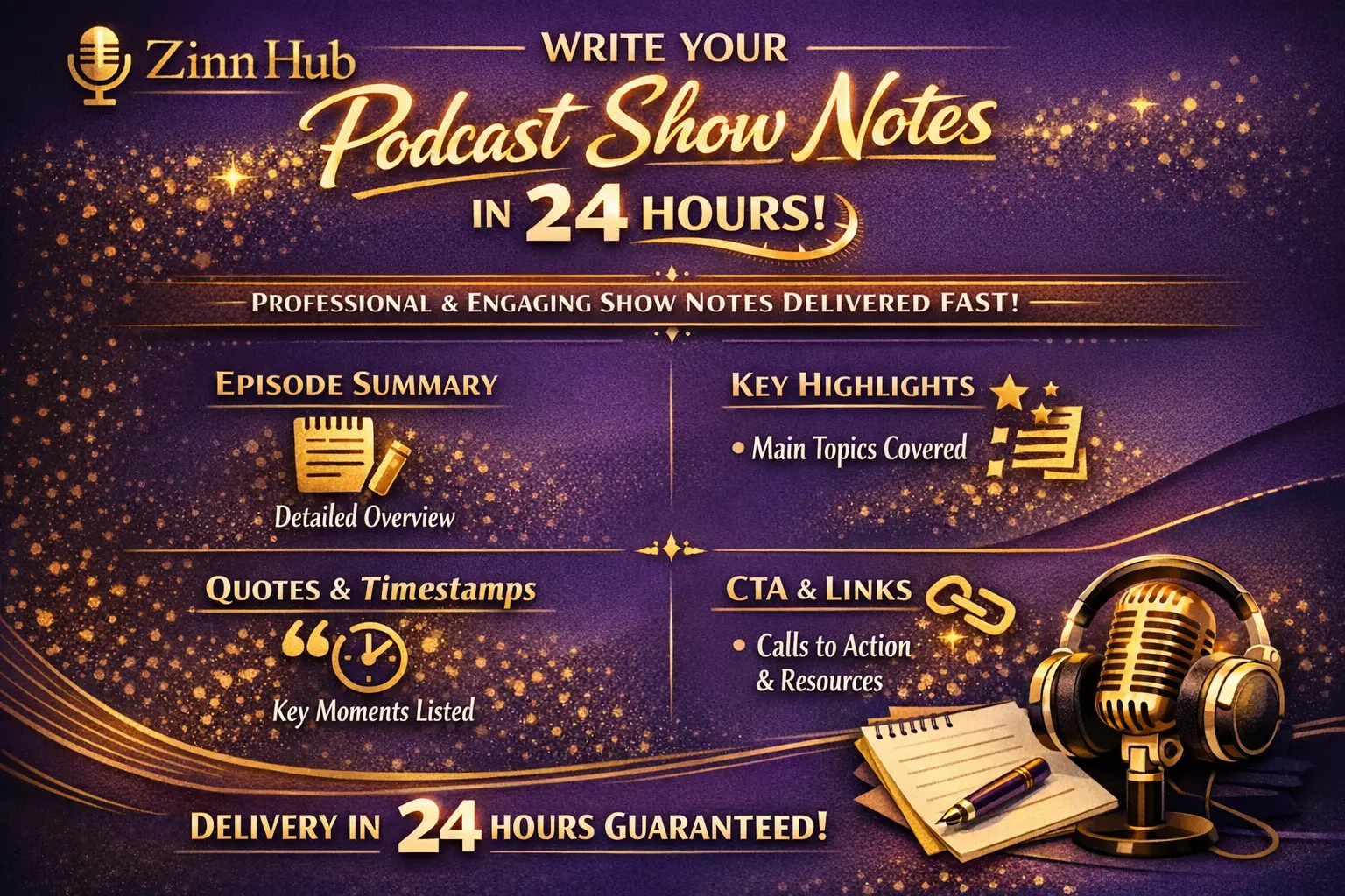 Write Your Podcast Show Notes In 24 Hours 1 Write Your Podcast Show Notes In 24 Hours