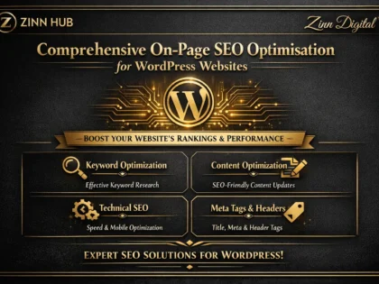 Comprehensive On-Page Seo Optimisation For Wordpress Websites