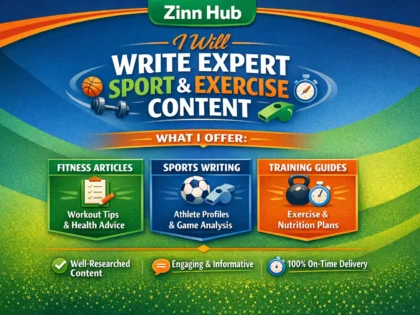 write expert sport and exercise content