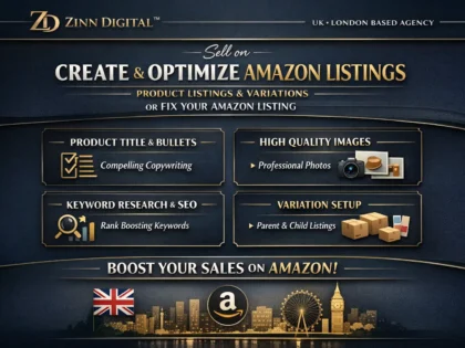 create amazon product listing and variation or fix amazon listing