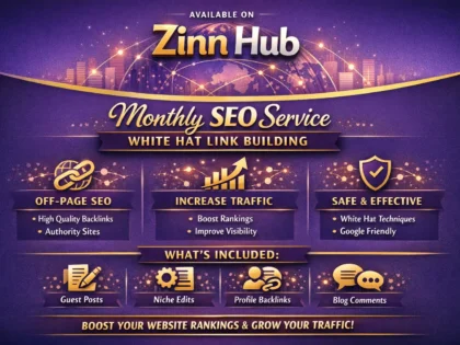 do website monthly SEO service with white hat off page backlinks link building