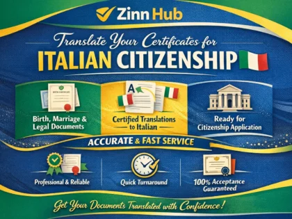translate your certificates for italian citizenship