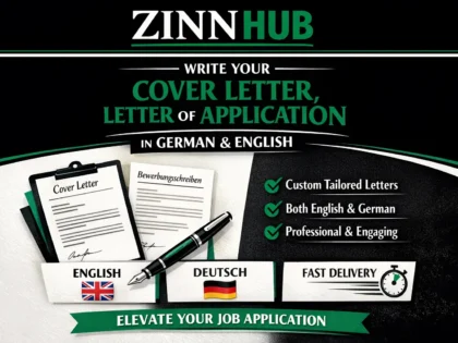 write your cover letter