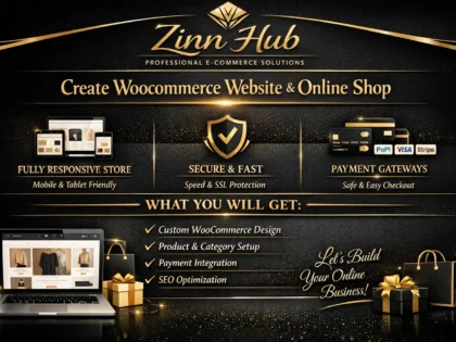 create woocommerce website