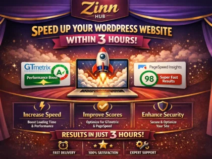 speed up wordpress website within 3 hours on gtmetrix and pagespeed