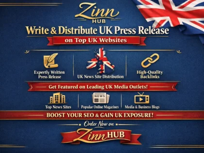 write and distribute UK press release on UK websites with backlinks