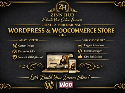 create nice wordress and woocommerce store