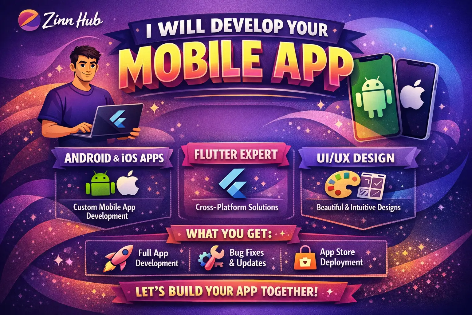 Do Mobile App Development Android Ios App, Building Mobile App Flutter Developer 1 Do Mobile App Development Android Ios App