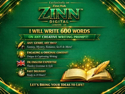 Write 600 Words On Any Creative Writing Prompt