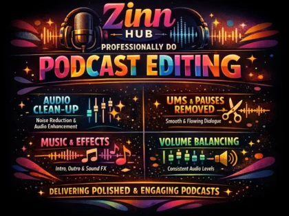 professionally do podcast editing