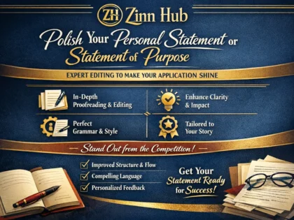 professionally edit your personal statement or statement of purpose