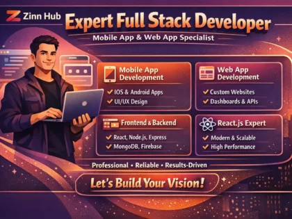 Expert full stack developer: mobile app