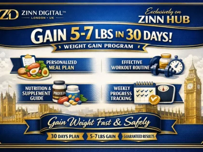 give a weight gain program to gain 5 to 7 lbs in 30 days