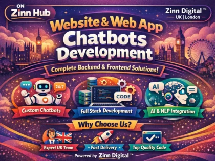 Create Website And Web App Chatbots With Complete Backend And Frontend Development