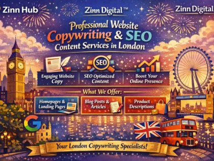 Professional website copywriting and SEO content services in London