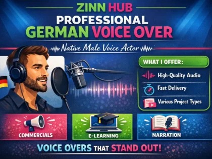 record a professional male german voice over