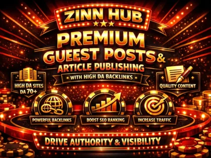 Provide Premium Guest Post And Article Publishing With High Da Backlinks