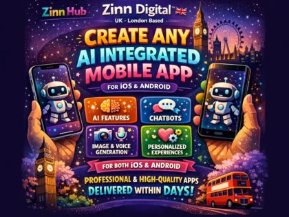 Create any AI integrated mobile app for both iOS and Android