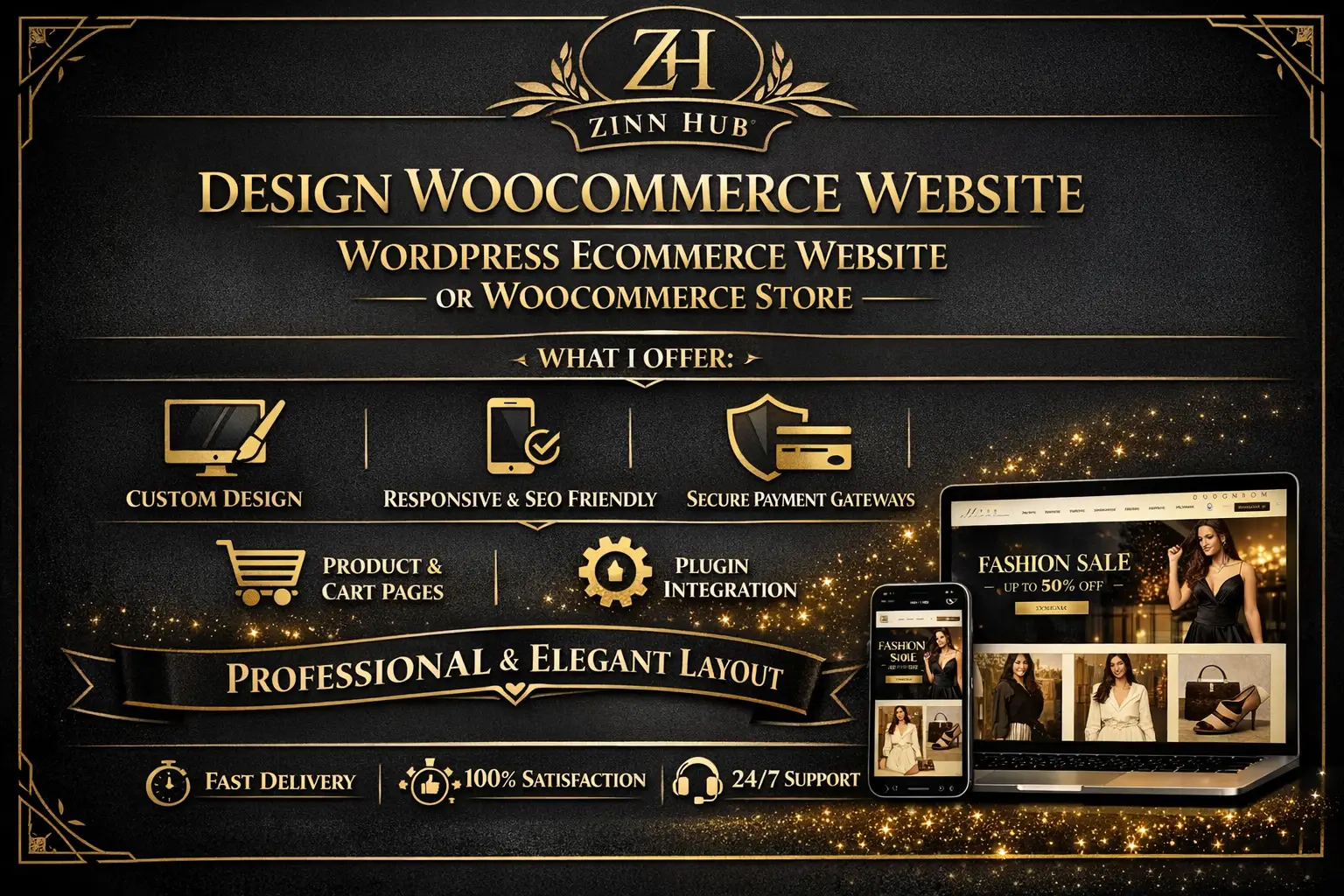 Design Woocommerce Website, Wordpress Ecommerce Website Or Woocommerce Store 1 Design Woocommerce Website