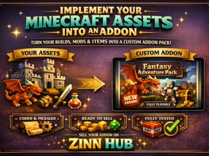 implement your minecraft assets into an addon