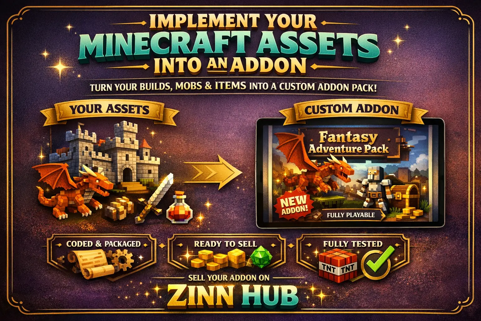 Implement Your Minecraft Assets Into An Addon 1 Implement Your Minecraft Assets Into An Addon