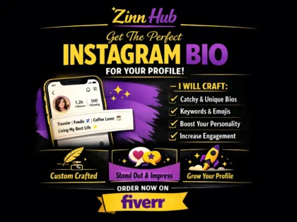 write attractive instagram bio for you profile