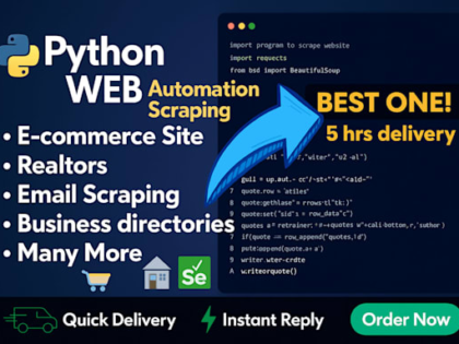 do python web scraping