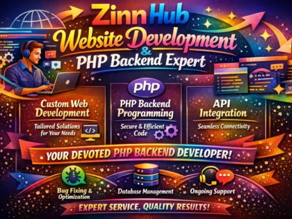 do website development and be your devoted PHP backend developer
