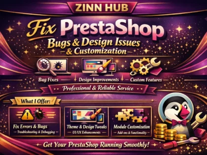 fix prestashop bugs and design issues and customization