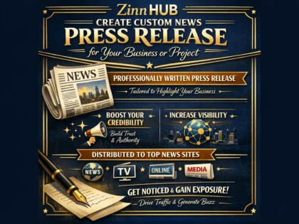 Create Custom News Press Release For Your Business Or Project