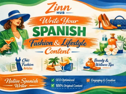 write your spanish fashion and lifestyle content