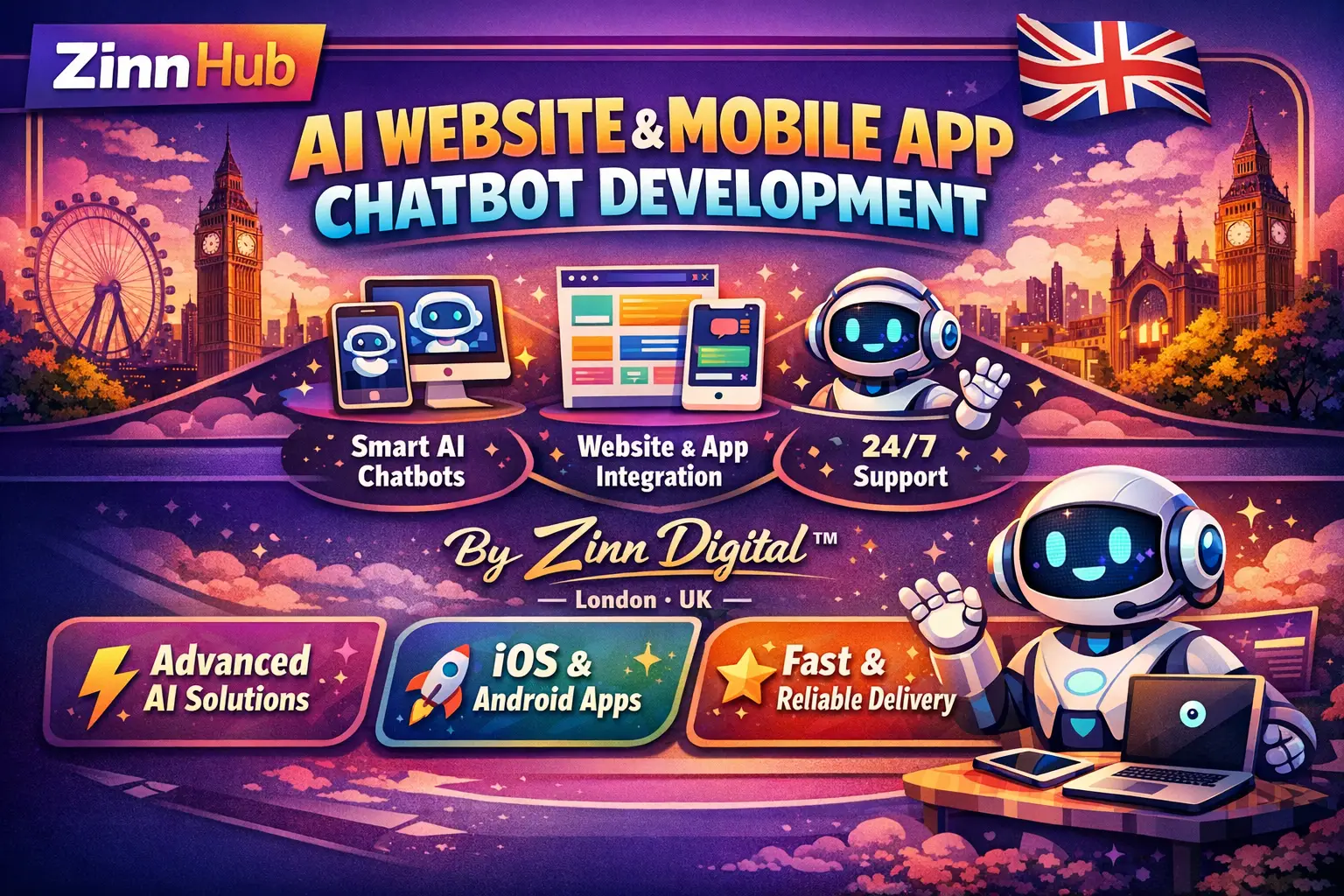 Ai Website, Mobile App &Amp; Chatbot Development By Zinn Digital ™ 1 Ai Website