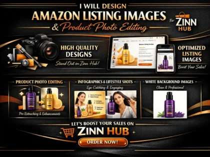 design amazon listing pictures and do product photo editing