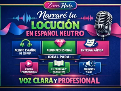 narrate a neutral spanish from spain voiceover