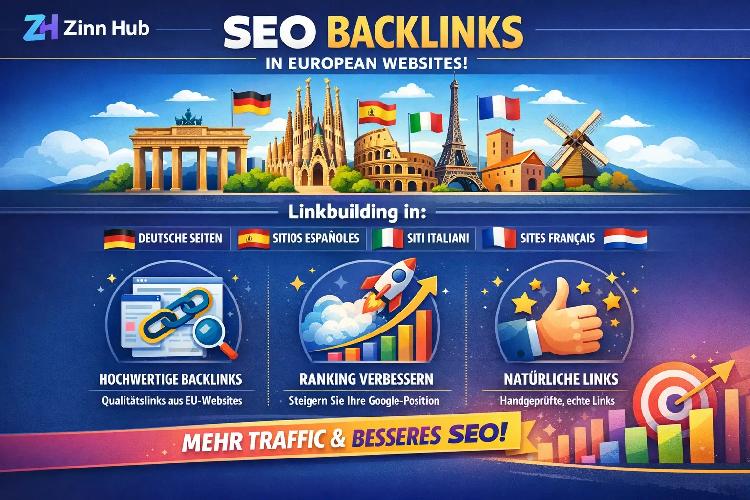 Seo Backlink In German, Spanish, Italian, French, Dutch Sites 1 Seo Backlink In German