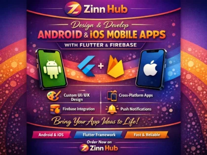 Design and develop Android iOS Flutter mobile apps with Firebase