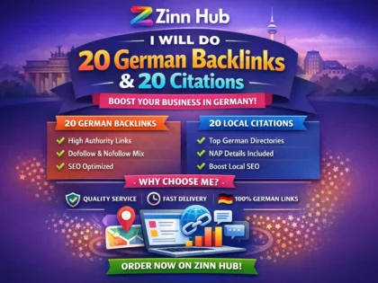 do 20 german backlinks and 20 citations