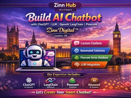 Build AI Chatbot with ChatGPT LLM OpenAI LangChain Pinecone - Zinn Digital ™