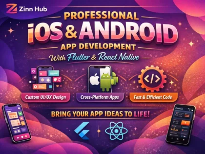 Professional iOS & Android app development with Flutter & React Native