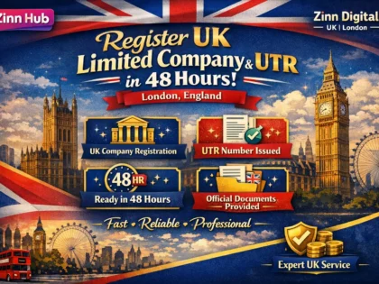 Register UK Limited Company and UTR in 48 Hours in London
