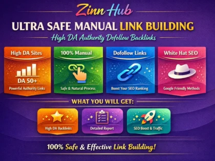 Do Ultra Safe Manual Link Building Via High Da Authority Dofollow Seo Backlinks