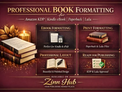 do book formatting for amazon KDP