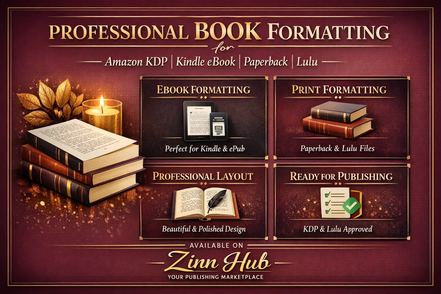 Do Book Formatting For Amazon Kdp, Kindle Ebook, Paperback And Lulu 1 Do Book Formatting For Amazon Kdp