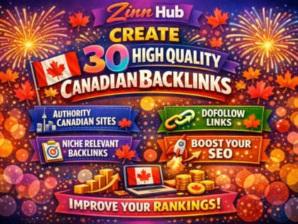 create 30 high quality canadians backlinks
