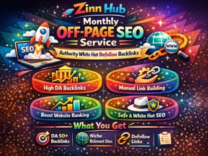 do monthly off page SEO service using authority white hat dofollow backlink