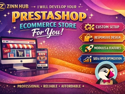 Develop Prestashop Ecommerce Store For You