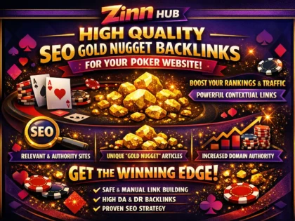 make high quality seo contextual gold nugget backlinks for your poker website